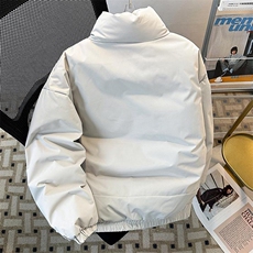 现货美式高街休闲夹克冬季立领纯色三防户外工装加厚棉服外套，男装夹克，电商A486