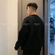 网图750克重磅绿松石外套男秋冬季2025新款针织开衫毛衣潮特P60，男装针织衫/毛衣，电商C306-1