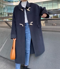 【现货】冬季新款长款韩版牛角扣，其它，裴兔子