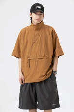 潮流休闲短袖衬衫夏季宽松大码衬衣A161-1705-P40，男装衬衫，电商A161