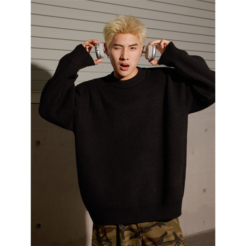 2024男士圆领纯色针织毛衣男A367M2402特P35控68加绒45控78，男装针织衫/毛衣，电商A367
