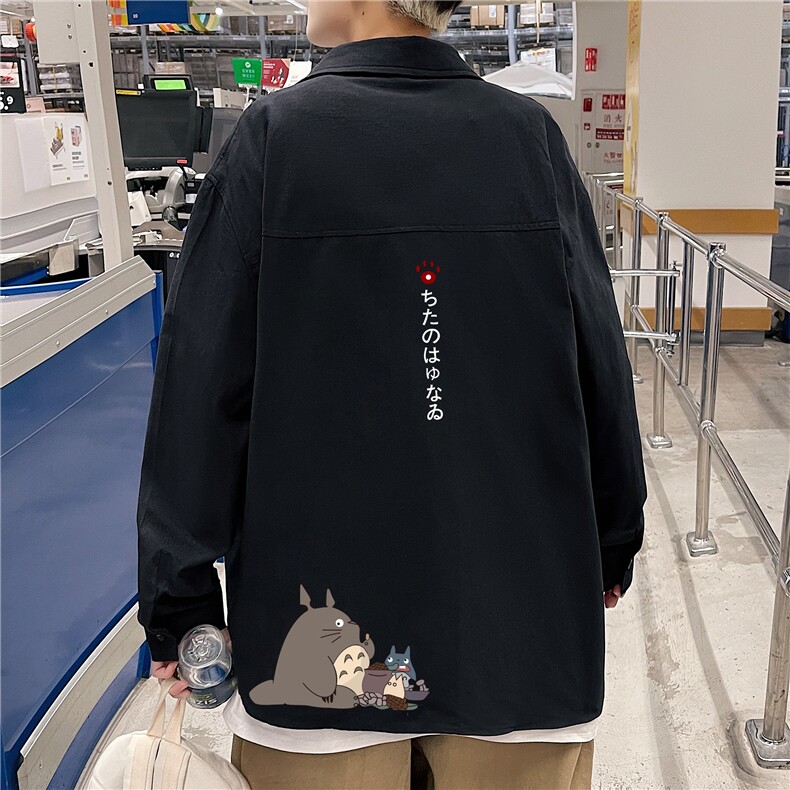 春季长袖衬衫男宽松港风衬衣男外套男CSCS269-P35图片