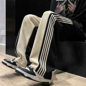 青少年休闲裤男春秋季新款宽松直筒阔腿长裤子XK66252特批40图片