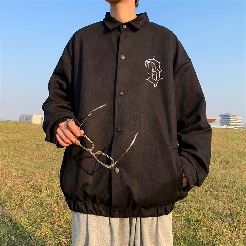 秋季青春流行男夹克文艺潮麂皮绒外套YJK05P58,男装夹克,星座1116-2