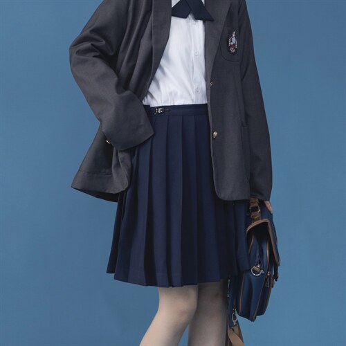 C316Q009P48秋装JK制服百褶裙半身裙学院风班服藏青色裙女，男装工装外套，电商C316