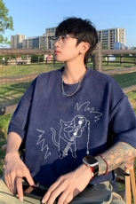 量大优供视频重磅麂皮绒短袖T恤男JPDX234-特P19，男装T恤，电商B367