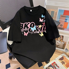 万针全刺绣工艺抖音得物高品质260克重磅纯棉双纱美式高街短袖T恤，男装T恤，电商A486