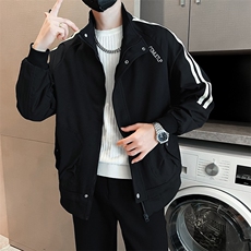 三条杠工装外套男新款潮流短款夹克衣服男士春秋款上衣，男装夹克，星座1013