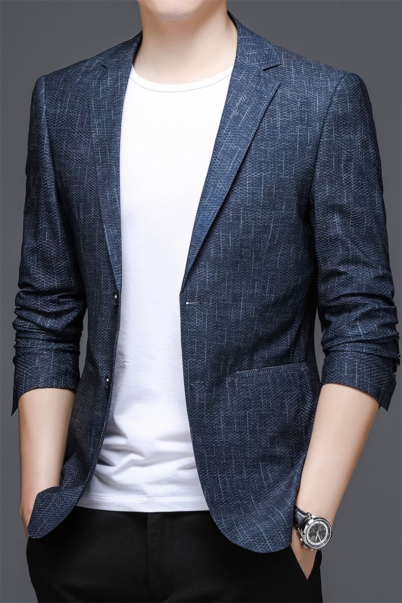 X2263钱塘2020-2时尚休闲中青年男士简约合身百搭秋季西服P145,男装西服,钱塘207-2