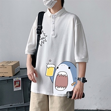 PL57137-P35翻领短袖polo衫男大码胖子半袖t恤男有领保罗衫模特，男装Polo衫，电商A040