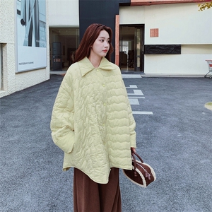 小个子不规则设计感棉服2025冬季新款超好看的休闲慵懒风棉衣棉袄图片