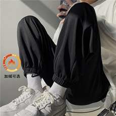 2023秋冬舒适百搭休闲加绒加厚卫裤WK602-1特批22-加绒特批30，男装休闲裤，星座718-1