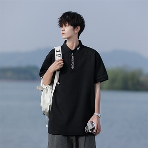 M-8XL夏季新款刺绣纯棉短袖翻领POLO衫2516-P40.45（控69）图片