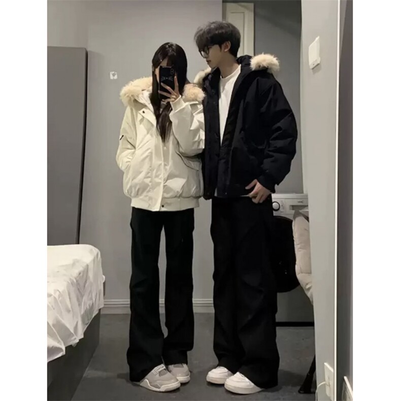 现货毛领连帽棉衣加厚外套品质款男女款1408（网图）MY25-P85,男装棉衣,四季星座1408（原星座1613）