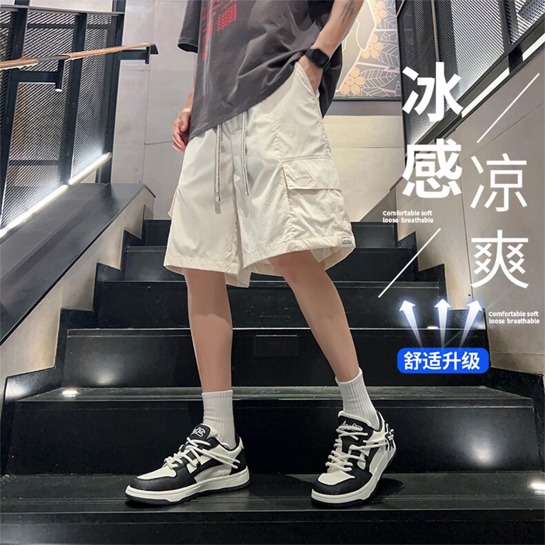 M-8XL 夏季大码双口袋短裤五分裤109-H22-P40图片