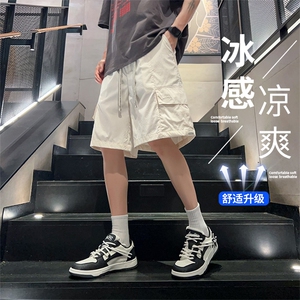 M-8XL 夏季大码双口袋短裤五分裤109-H22-P40图片