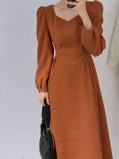 收腰连衣裙，女装连衣裙，驿谷