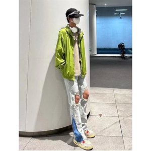 美式高街ins小众破洞牛仔裤货号K751P60图片