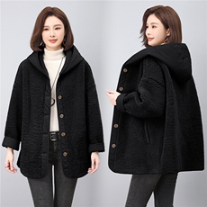 25年冬季新款颗粒缄中长款外套女，女装大码女装，奕阳依阁