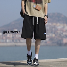 冰丝薄款短裤宽松挺括美式垂顺百搭运动五分裤DK512特批-17控39，男装牛仔裤，星座718-1