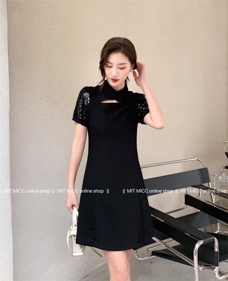 旗袍款连衣裙短款2022夏上新,女装汉服/婚纱/旗袍/礼服,Mit Micc