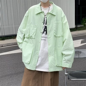 夏季薄款防晒衣男韩版潮流多口袋2024新款ins宽松外套W4850-P41图片