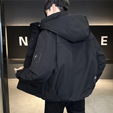 新标连帽轻奢男羽绒服现货高品质情侣保暖外套数据款，男装羽绒服，电商A237