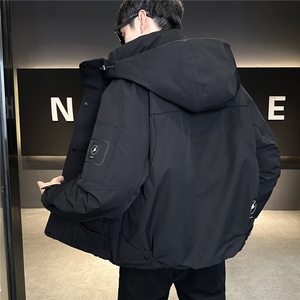 新标连帽轻奢男羽绒服现货高品质情侣保暖外套数据款图片