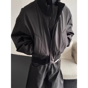 【有货】D8210-P93棉服男高街痞帅休闲百搭面包服廓形飞行员外套图片