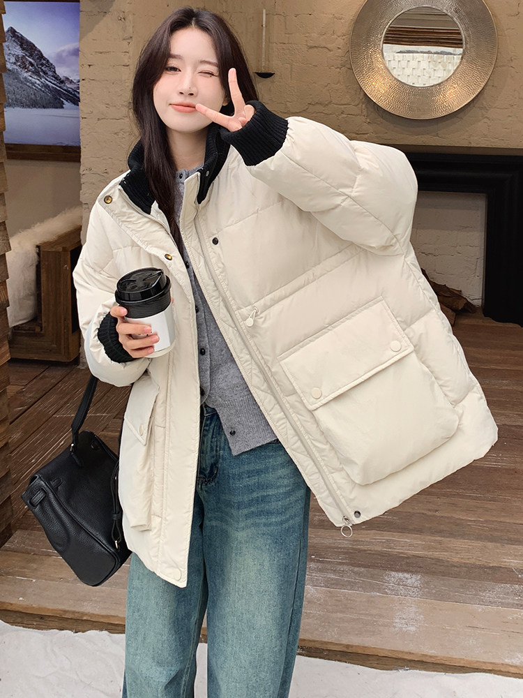 2024年冬季新款时尚收腰羽绒服-款号9986-P285-K418,女装羽绒服,浙宝305