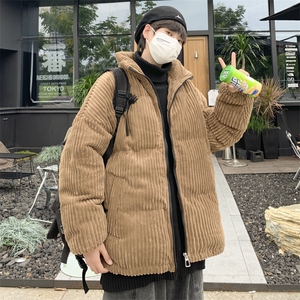 灯芯绒衣男秋冬季潮牌立领复古外套韩版潮宽松服  W2096-P73图片