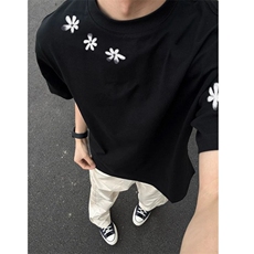 纯棉260克花朵印花短袖ZX0269-P25，男装T恤，星座313A(原308A-2)