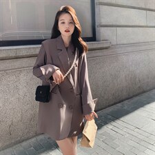 时尚简约大方气质优雅收腰显瘦休闲修身百搭潮流两件套2022年春季，女装套装/套裙，菡迪欧娜