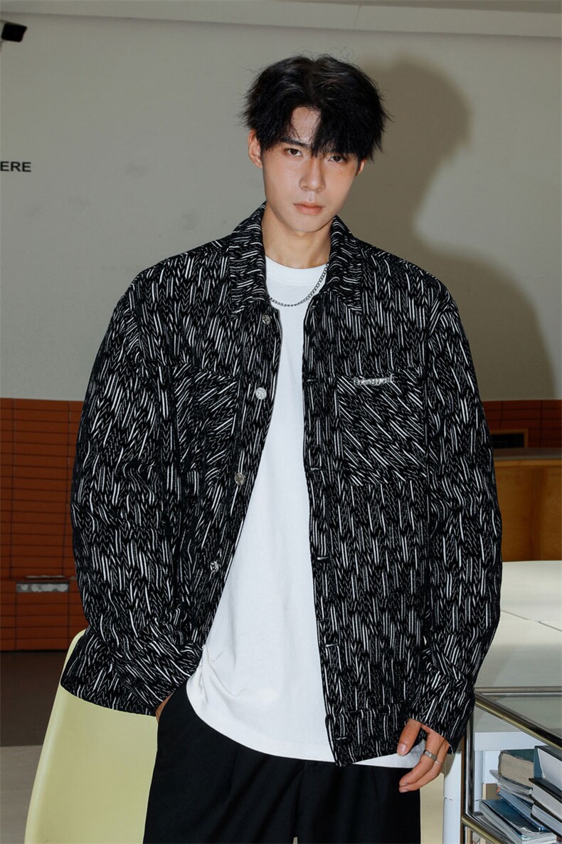 2025港风定制面料情侣潮流百搭大码M-5XL夹克男JK77868P90控148,男装夹克,星座227-7