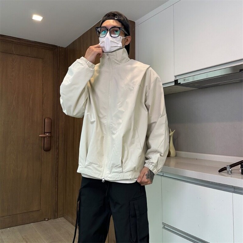 潮牌复古新款棉服宽松机能风夹克情侣户外休闲百搭痞帅外套冲锋衣,男装夹克,星座506A