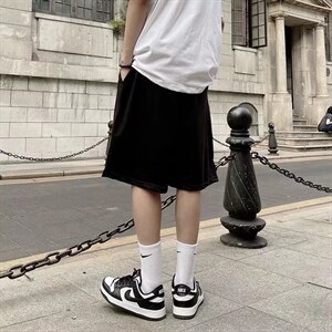 夏季美式复古篮球短裤男潮运动裤休闲五分裤AD57P28图片