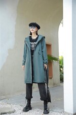 【现货】新款秋冬款重磅高级感爆棚纯中长款风衣外套，女装风衣，得瑟空间