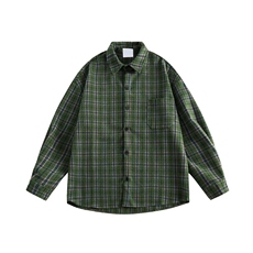 1506/QC1290/P48字母长袖衬衫宽松衬衣男生夏季潮流百搭休闲外套，男装衬衫，星座1506