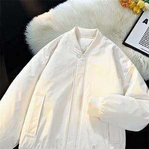 冬季clean纯色棒球服领棉服加厚短款棉衣 HZ8815-特P68不议价图片