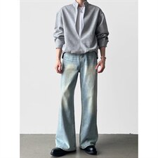 有货。牛仔裤男女韩版潮流直筒长裤RK3418-P47，男装牛仔裤，星座412-3