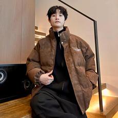 网图切片抖音品质美式皮棉服宽松立领棉袄棉衣M520-P100，男装棉衣，星座1213