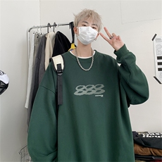 特P25控48秋冬新款男士圆领卫衣宽松休闲日常百搭上衣WQ2423，男装卫衣，电商B370