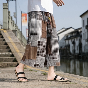 夏季风民族风八分休闲大码男裤ZK088-P45图片