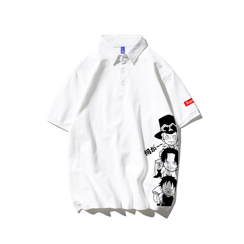 T恤潮流圆领男港风印花2024夏新款POLO衫时尚DS-B299-ZY413批35,男装T恤,电商A061-1