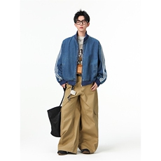 水洗牛仔外套男款春美式痞帅上衣服宽松休闲工装夹克JK1329-P98，男装工装外套，星座1103-3
