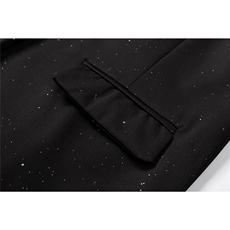立体白底96%聚酯纤维4%氨纶满天星西服男西装男XF77871P85控138，男装西服套装，星座227-7