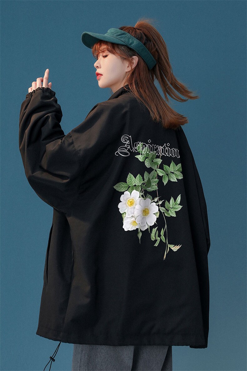 中性风2023夏季新品设计感小众潮牌印花夹克外套JK752p65控88,男装夹克,A247A