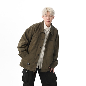 外套男士春季潮流痞帅牛仔工装夹克休闲百搭男装上衣服JK1172-P68图片