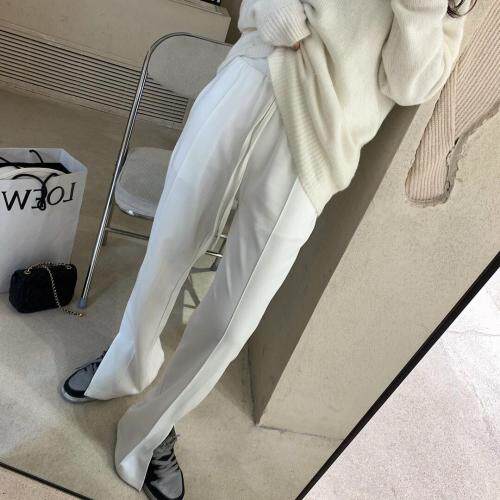 7958开叉高腰拖地裤，女装，XTZ style