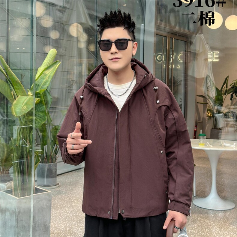 3920 P135 2025新款棉服加棉冲风衣夹克外套图片